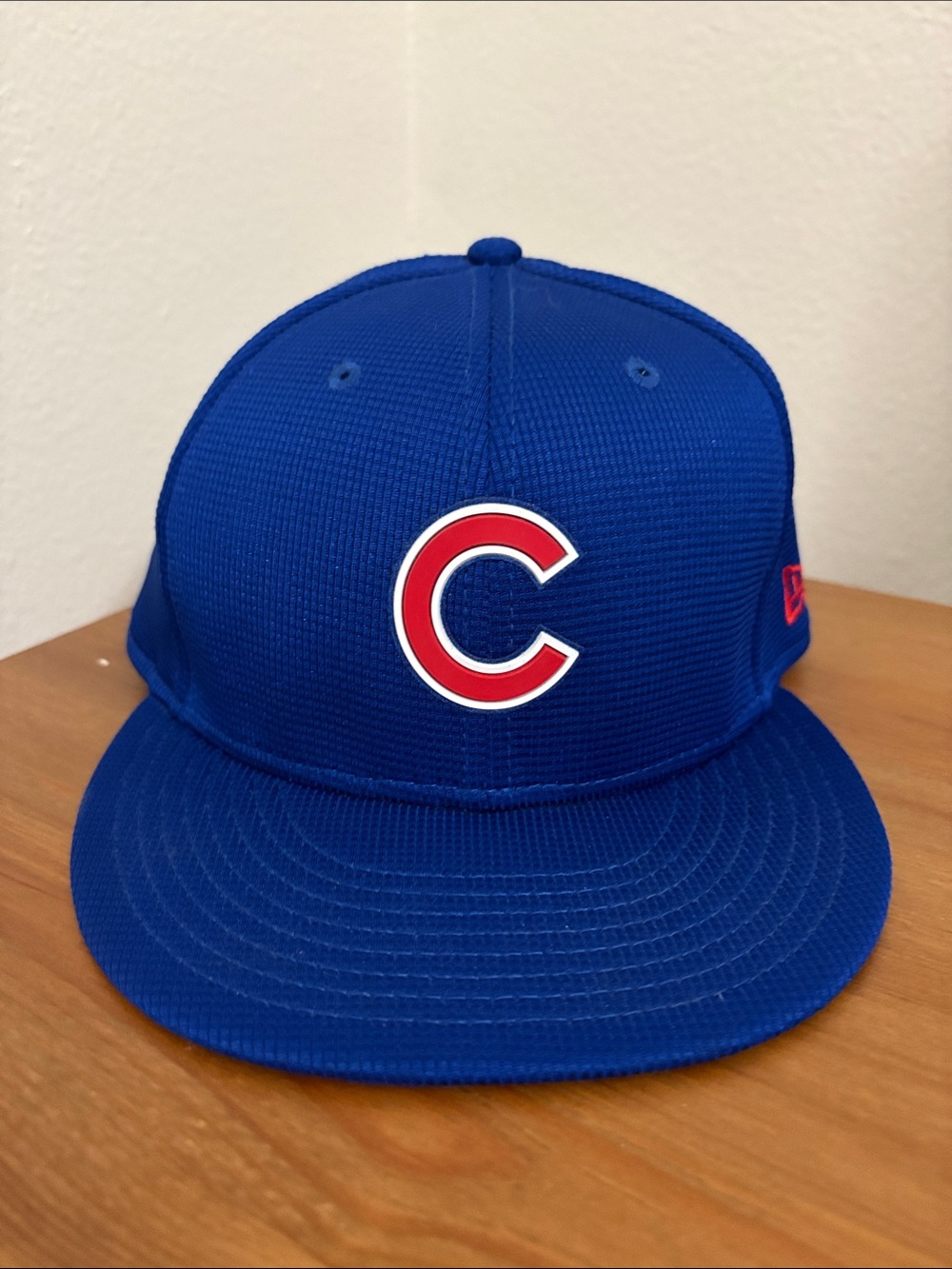 MLB New Era Chicago Cubs Royal Blue Red C Logo Fitted Cap